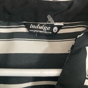 Low to high black and white dress